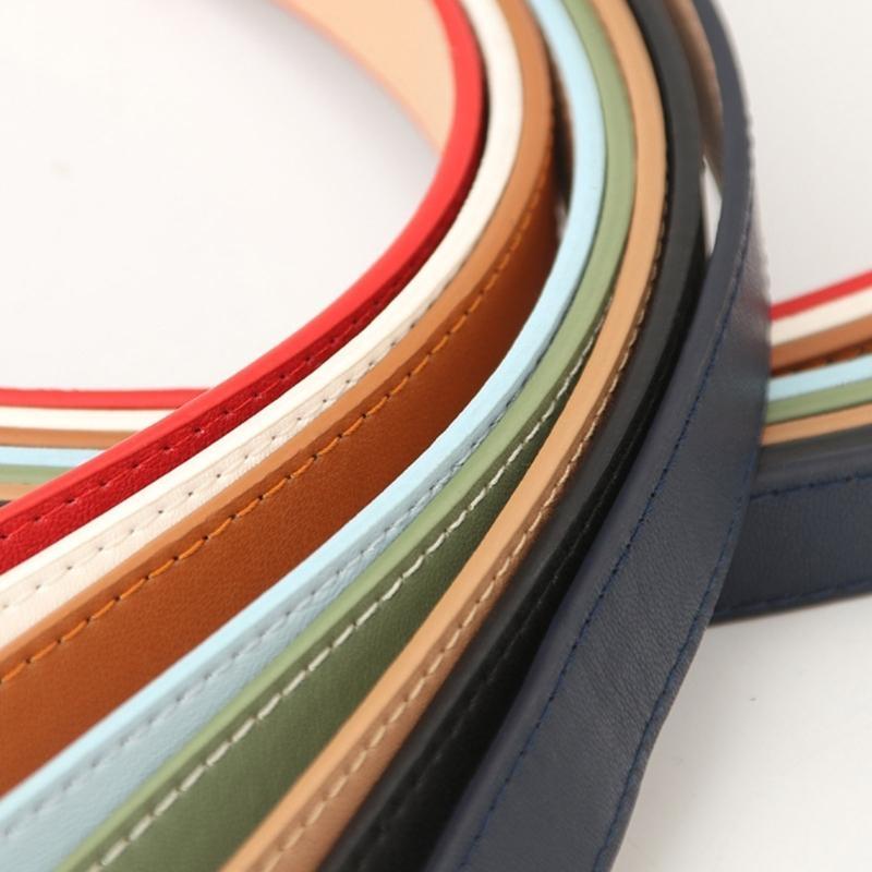 Formal Belt Leather Thin - 652F Punk yetişkin bel kemeri ayarlanabilir
