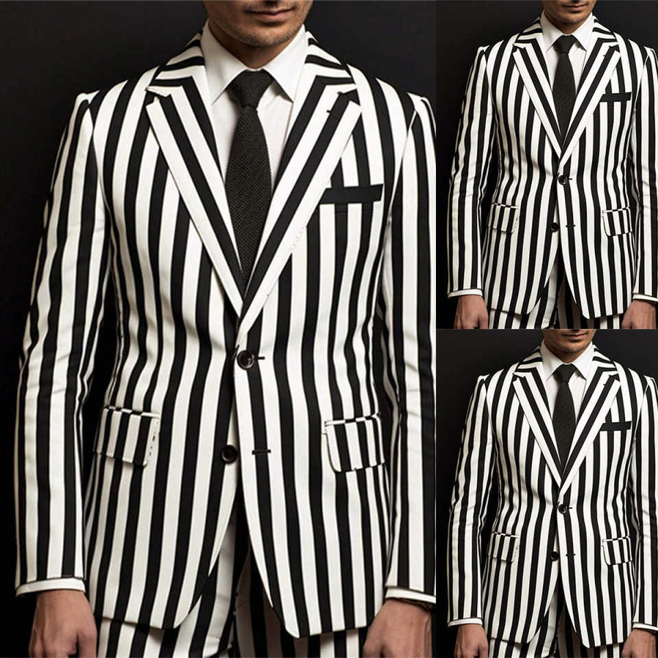 Men'S Holiday Formal Wear - Bahar Modası Çizgili Erkek Pantolon Takımları