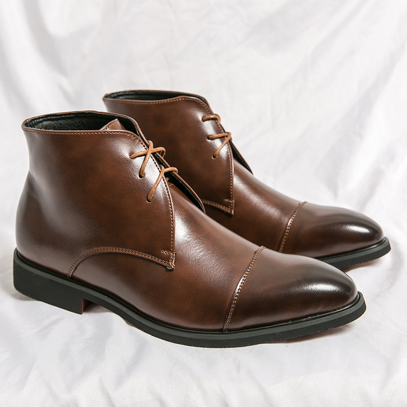 Men'S Formal Style - İngiliz Tarzı Erkek Hakiki Deri Botlar