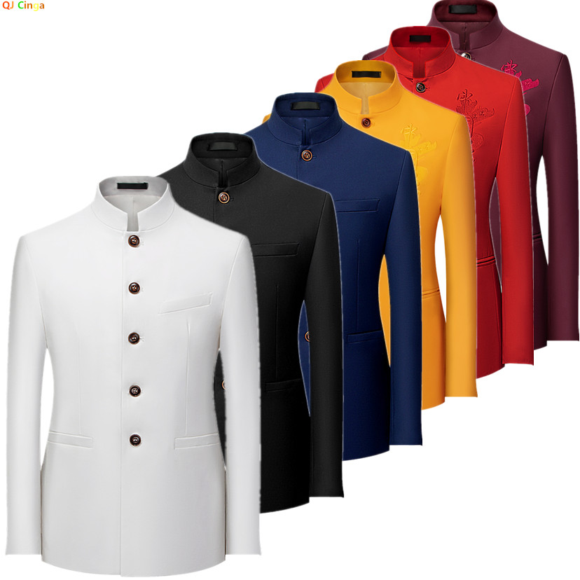 Men'S Style Formal Wear - 2026 Erkek Çin Tarzı Uzun Kollu