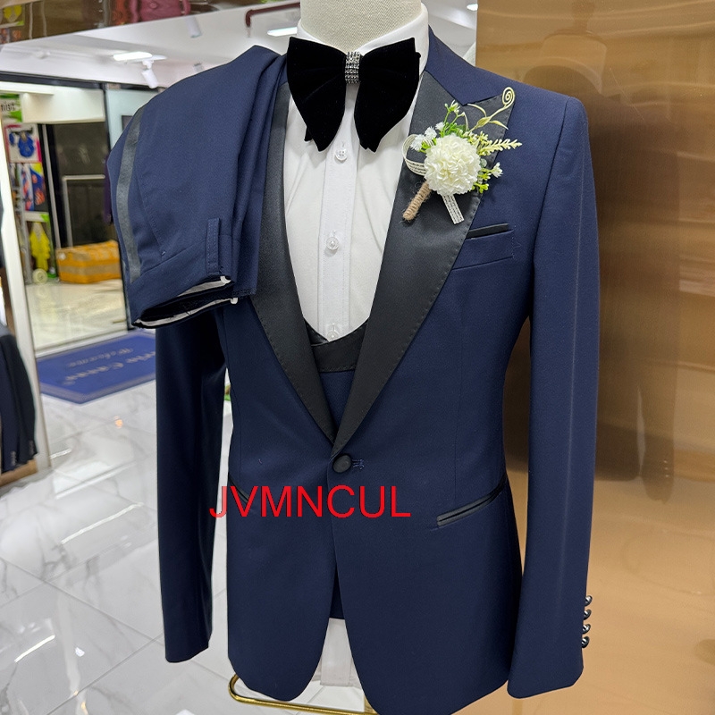 Elegant Formal Men'S Wear - Erkek 3 Parça Takım Elbise Slim
