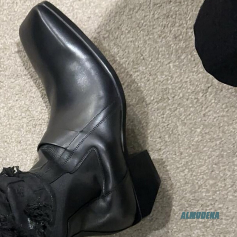 Kare Burunlu Erkek Siyah Deri  - Men'S Formal Style incelemesi ve fiyatı