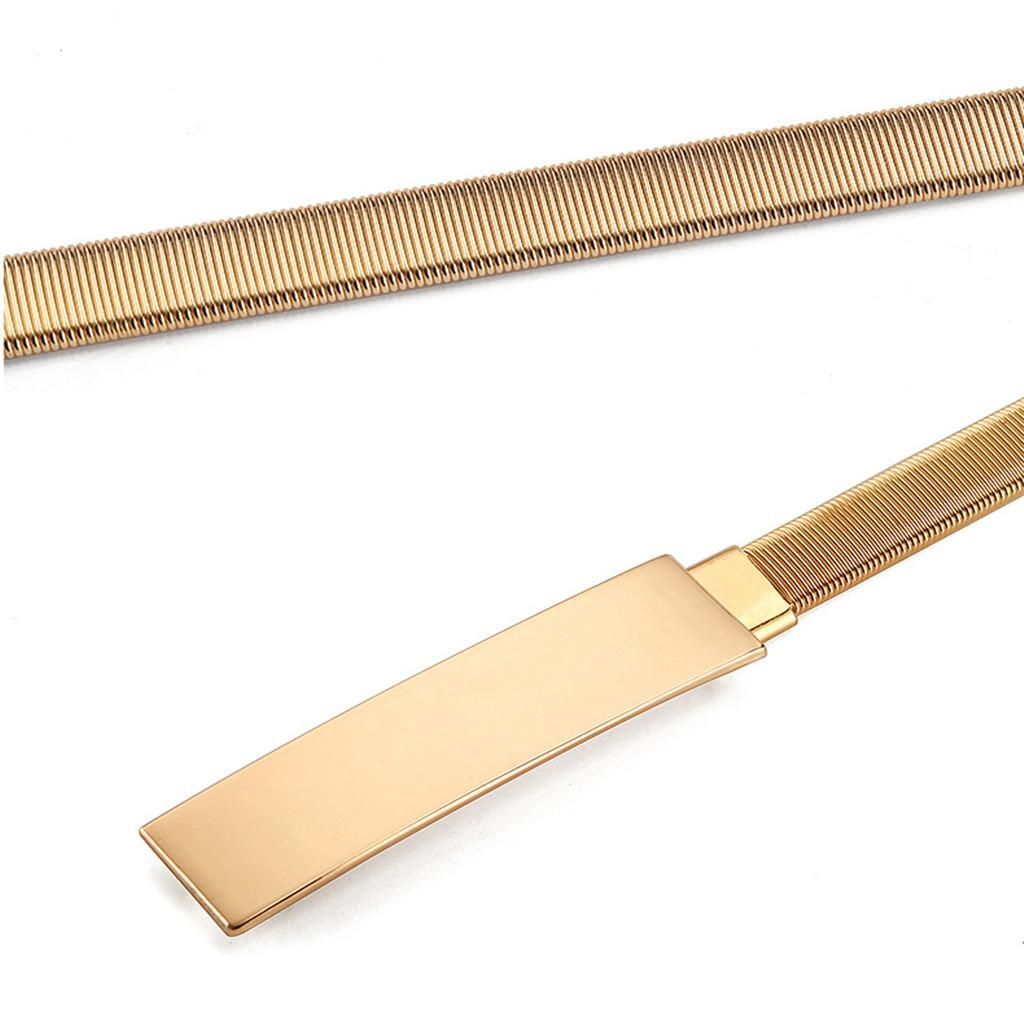 İnce Elastik Bel Kemeri Altın  - Formal Belt Leather Thin incelemesi ve fiyatı