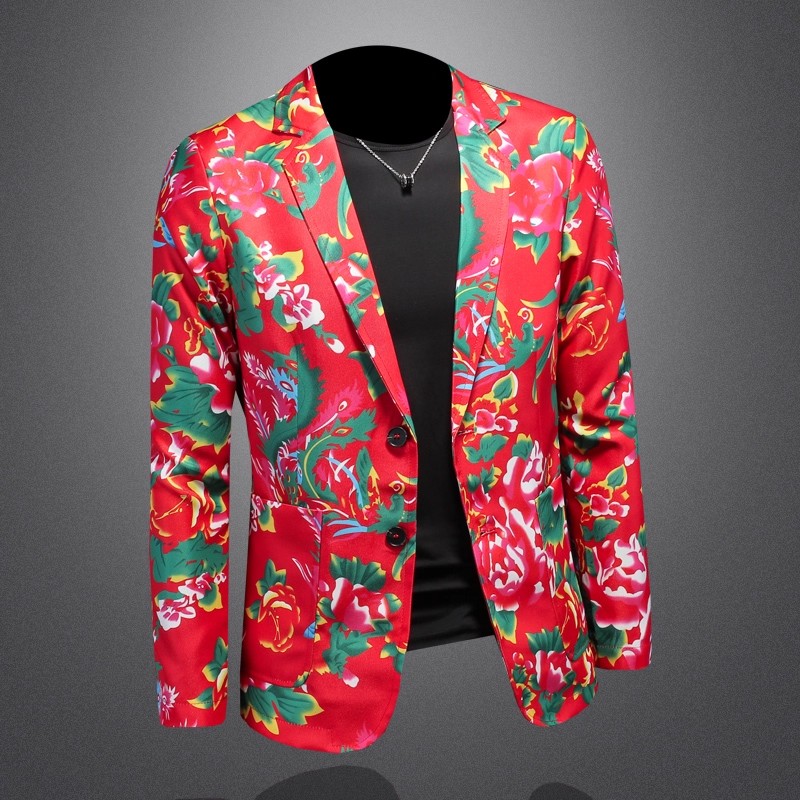 Çin Tarzı Kuzeydoğu Büyük Çiçe - Men'S Style Formal Wear incelemesi ve fiyatı