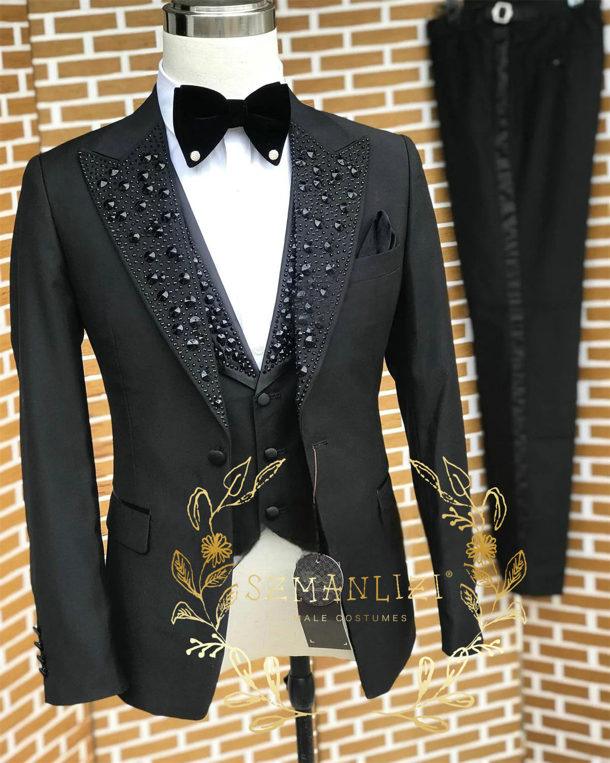 Siyah Erkek Takım Elbise Lüks  - Men Formal Wear Wedding incelemesi ve fiyatı