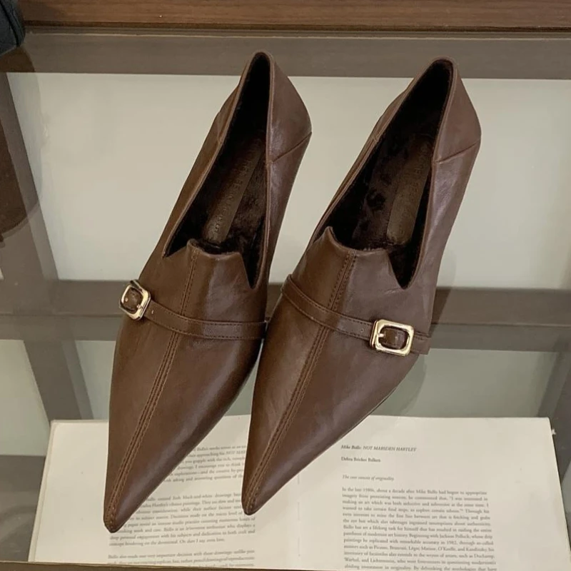 Şık Kitten Topuklu Kadın Ayakk - Formal Belt Leather Thin incelemesi ve fiyatı