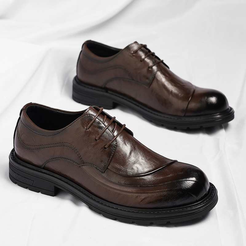 Kahverengi Parlatılmış Hakiki  - Men Formal Wear Wedding incelemesi ve fiyatı