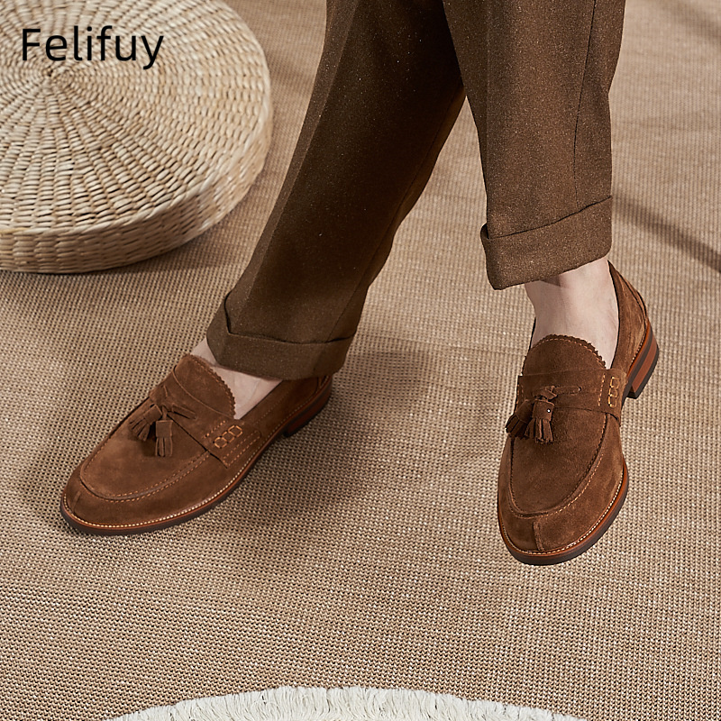 Yeni Kahverengi Erkek Düz Loaf - Men Formal Party Wear Dress incelemesi ve fiyatı