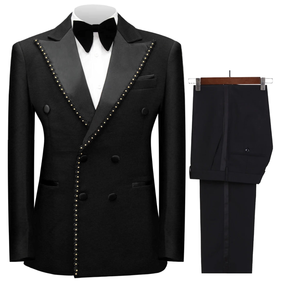 Çift Düğmeli Boncuklu Resmi Ta - Men Formal Wear Wedding incelemesi ve fiyatı
