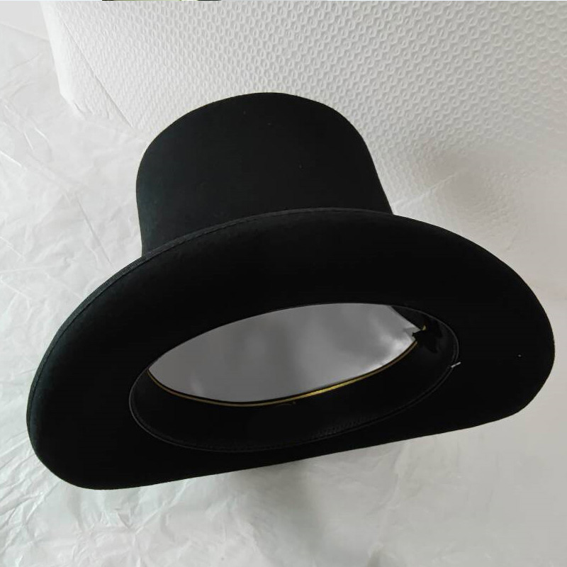 Siyah 25 cm Yün Keçe Yüksek Si - Victorian Men'S Formal Wear incelemesi ve fiyatı