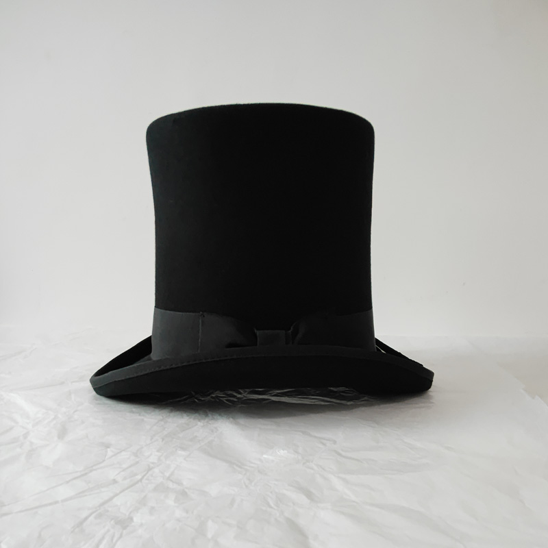 Siyah 25 cm Yün Keçe Yüksek Si - Victorian Men'S Formal Wear incelemesi ve fiyatı