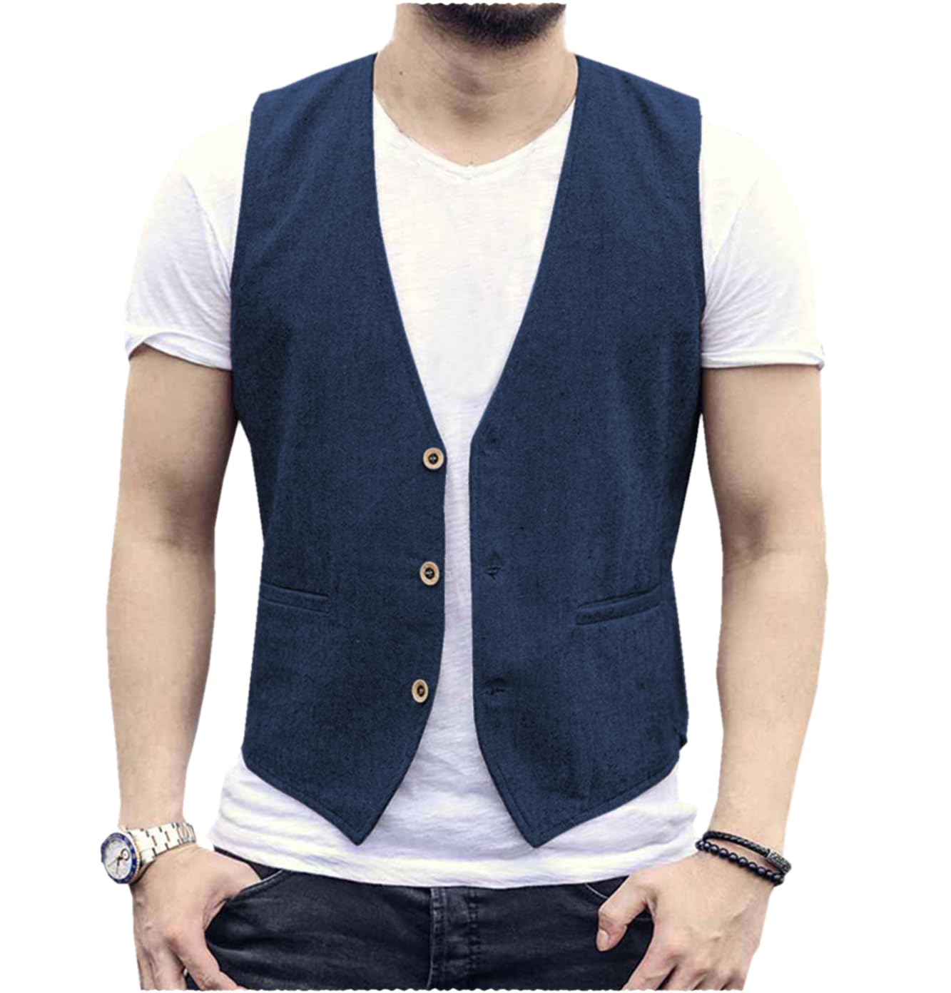Keten Erkek Yelek Düğün Damat  - Men Formal Wear Wedding incelemesi ve fiyatı