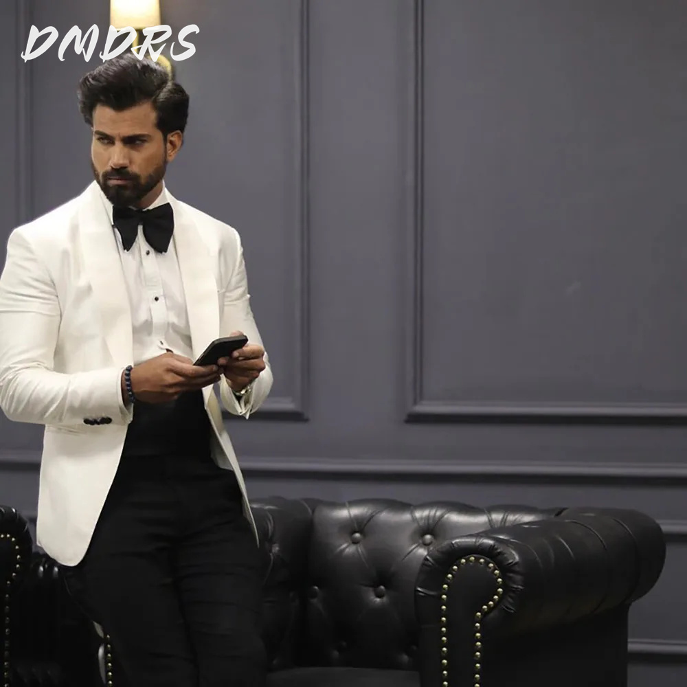 Klasik İngiltere stil beyaz ce - Men Formal Wear Wedding incelemesi ve fiyatı